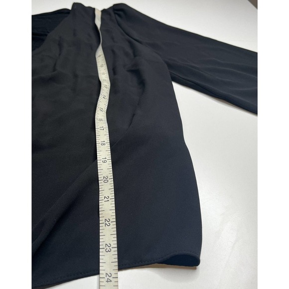 NEW INC International Concepts Long Sleeve Blouse Size XL Women’s Black - Picture 10 of 11